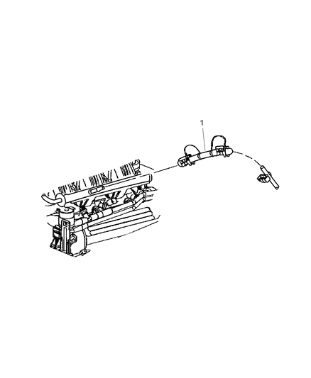 2006 Jeep Liberty Fuel Lines, Front Diagram