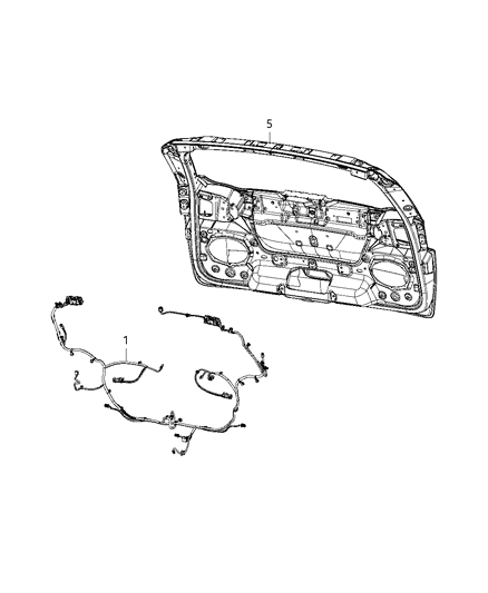 2020 Chrysler Voyager Wiring - Door & Liftgate Diagram 1