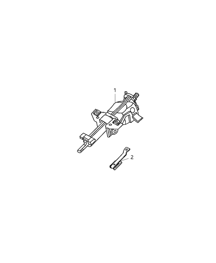 2006 Jeep Commander SHROUD-Steering Column Diagram for 5KB11ZJ8AD