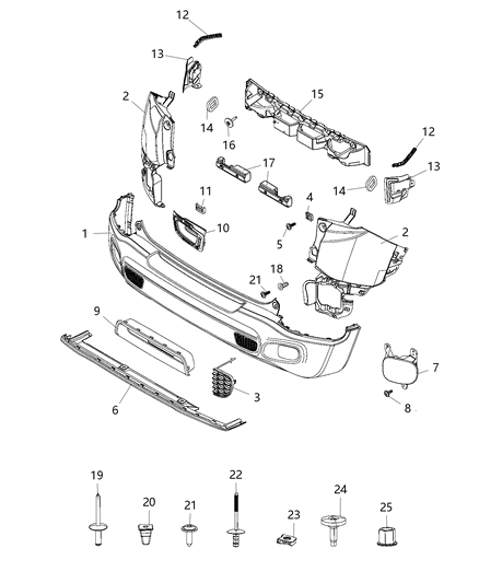 2015 Jeep Renegade COVERR-Tow Hook Diagram for 6AF65LXHAA