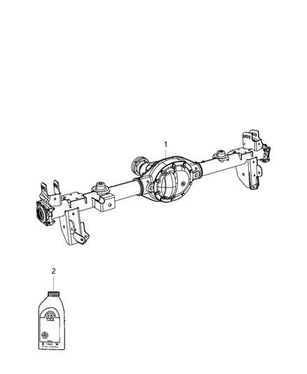 2019 Jeep Wrangler Rear Axle Assembly Diagram 1