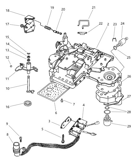 1998 Dodge Ram 2500 Valve Body Diagram 2