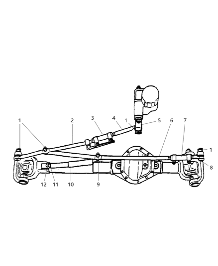 2006 Dodge Ram 3500 Linkage, Steering Diagram