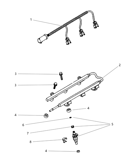 1998 Dodge Stratus Fuel Rail Diagram 2