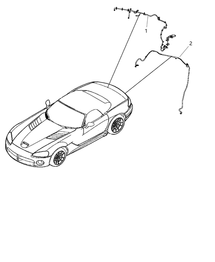 2008 Dodge Viper Wiring Door, Deck Lid, And Liftgate Diagram