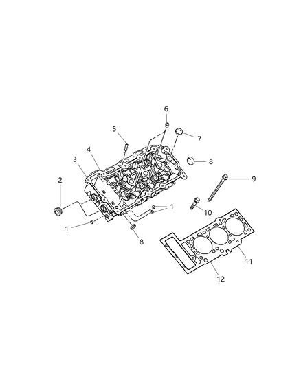 2010 Dodge Avenger Cylinder Head & Cover Diagram 10