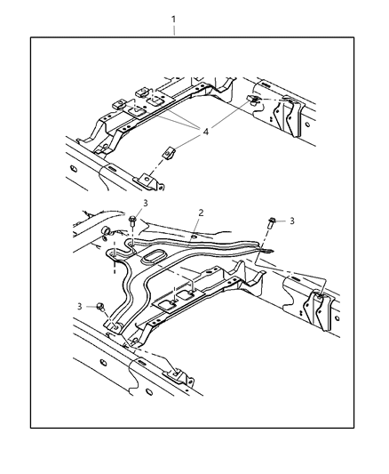 2009 Dodge Durango Skid Plate - Transfer Case Diagram