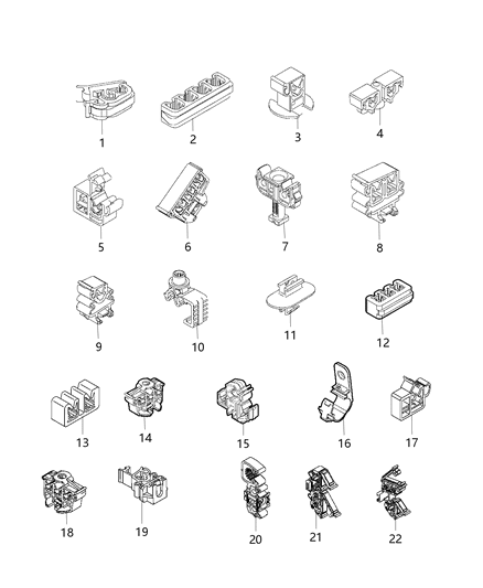 2019 Jeep Renegade Clip-Wiring Diagram for 6509798AA