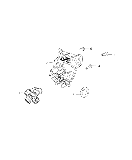 2020 Jeep Cherokee Rear View Diagram for 68360986AD