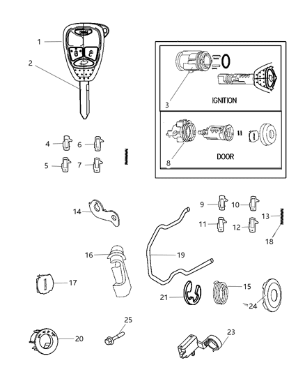 2007 Chrysler Pacifica Module-IMMOBILIZER Diagram for 4686961AG