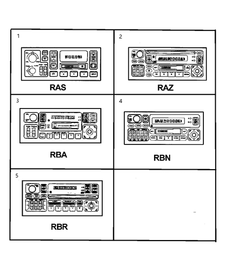 1998 Dodge Ram 2500 Quad & Club Cab Radio Diagram