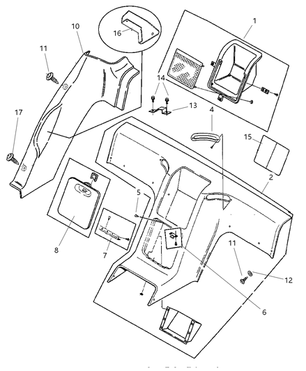 2002 Dodge Viper Panel-Quarter Diagram for QL031XBAF