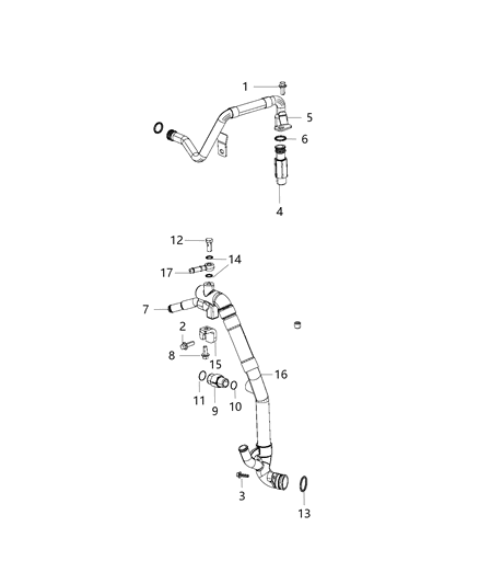 2014 Ram 2500 EGR Cooling System Diagram 1