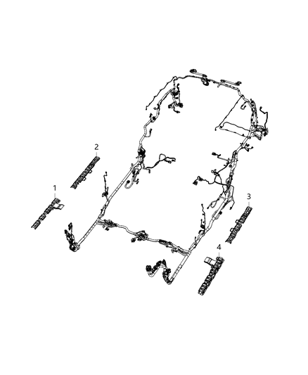 2019 Chrysler Pacifica TROUGH-Wiring Diagram for 68242558AD