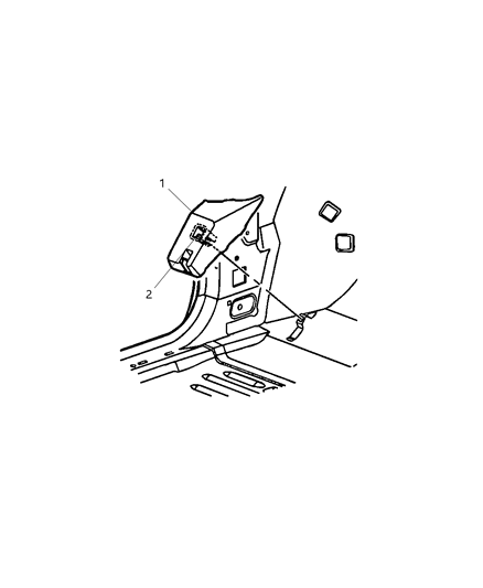 2008 Chrysler Pacifica Footrest Diagram