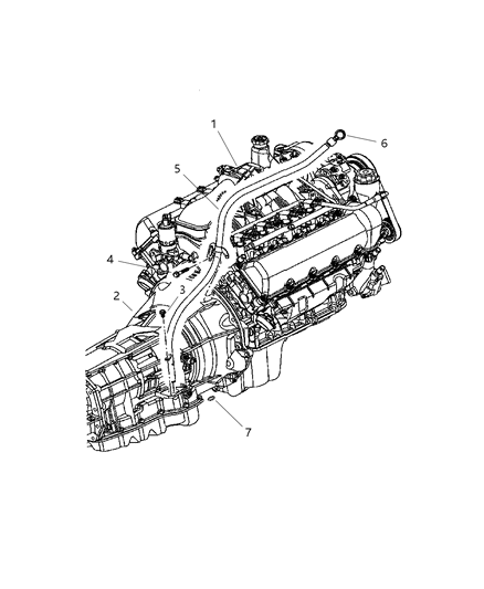 2006 Dodge Dakota Oil Filler Tube Diagram