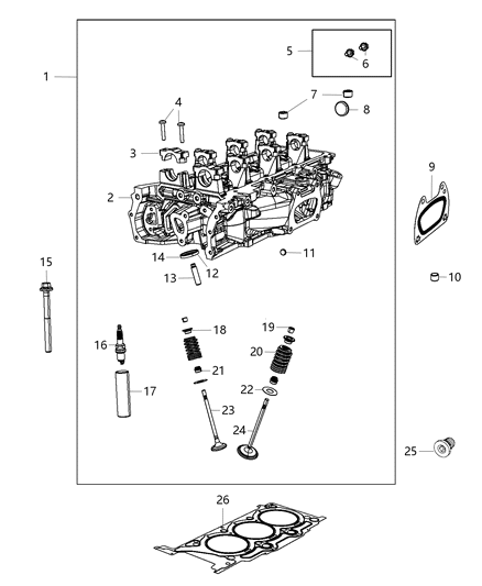 2020 Chrysler Voyager Cylinder Heads Diagram