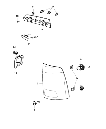 2013 Ram 3500 Camera-Cargo View Diagram for 68170934AD