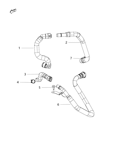 2016 Chrysler 200 Heater Plumbing Diagram 1