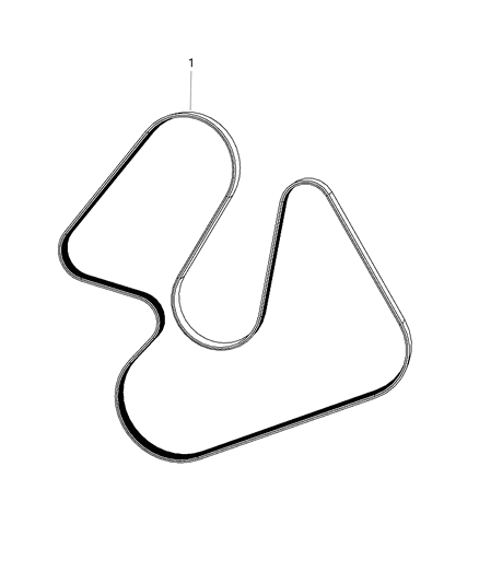 2020 Ram ProMaster City Belt-SERPENTINE Diagram for 5281238AA