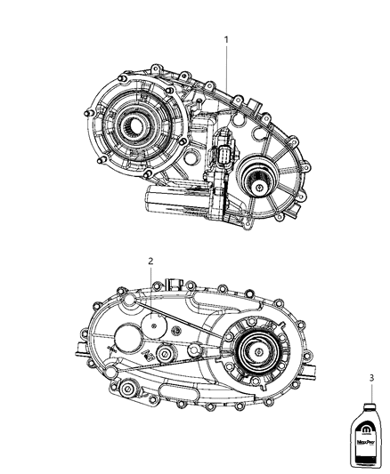 2011 Ram 1500 Transfer Case Assembly & Identification Diagram 2