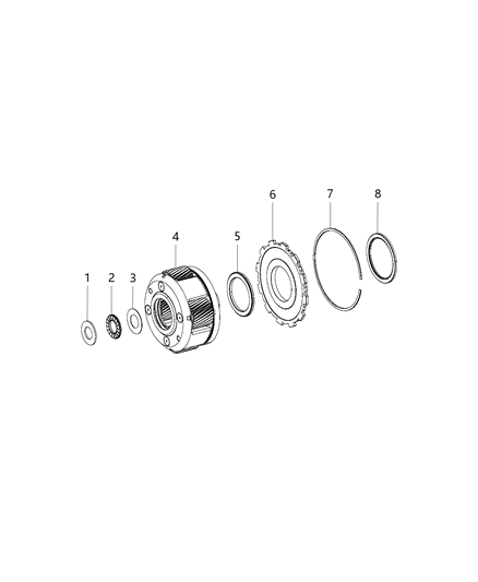 2017 Ram 4500 Snap Ring Diagram for 68253800AA