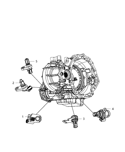 2008 Chrysler Sebring Sensors - Drivetrain Diagram 2