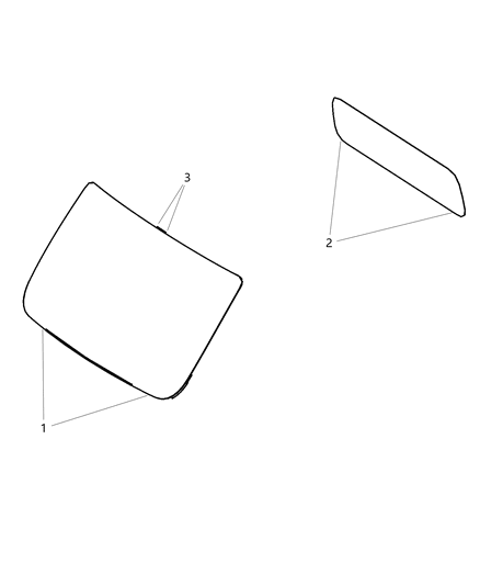 2014 Ram ProMaster 3500 Windshield-Shipping Assembly - 30 Lite Diagram for 68209699AA