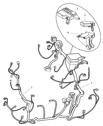 2004 Dodge Neon Wiring - Headlamp & Power Distribution Center Diagram