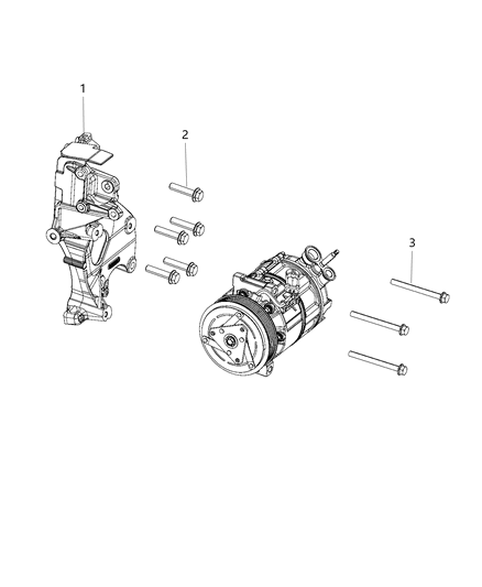 2017 Dodge Journey Compressor Mounting Diagram 1