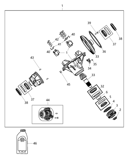 2017 Ram 4500 Differential Assembly Diagram