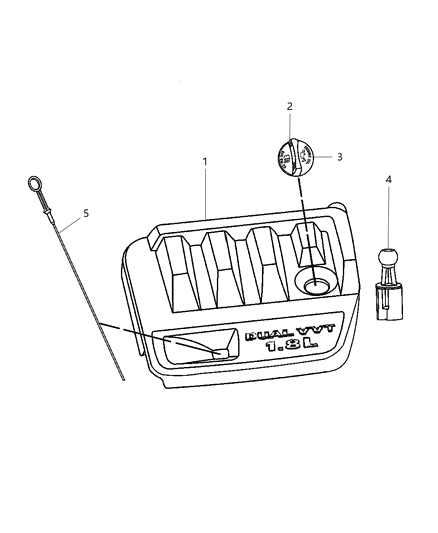 2007 Dodge Caliber Cover-Engine Diagram for 4891714AA