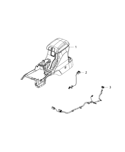 2016 Jeep Wrangler Wiring - Console Diagram