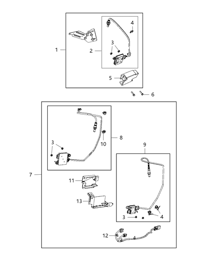 2019 Jeep Grand Cherokee Sensor-Nitrous Oxide Diagram for 68146136AD