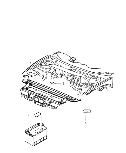 2012 Chrysler 300 Engine Compartment Diagram