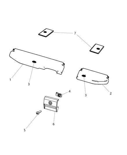 2010 Dodge Ram 2500 Load Floor, Cargo Diagram