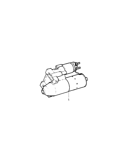 1998 Jeep Cherokee Starter & Mounting Diagram 1