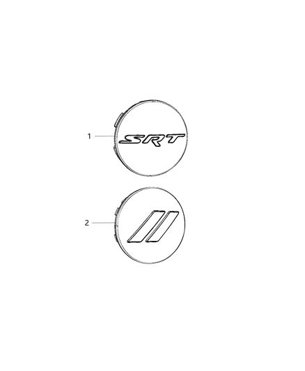 2019 Dodge Durango Wheel Covers & Center Caps Diagram