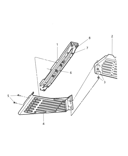 2007 Jeep Grand Cherokee Skid Plate & Mounting Diagram 2