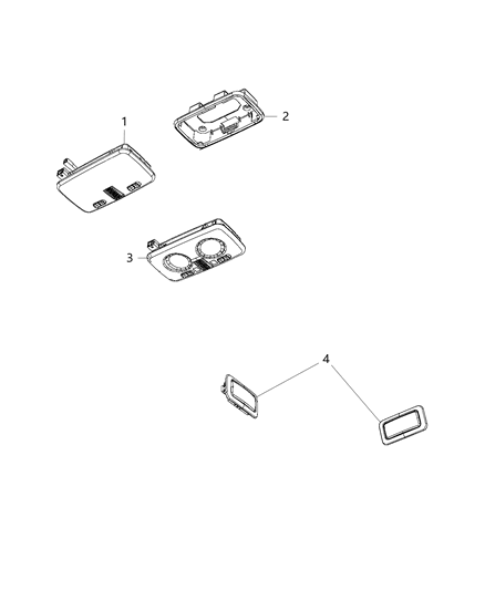 2014 Ram ProMaster 1500 Lamps, Interior Diagram