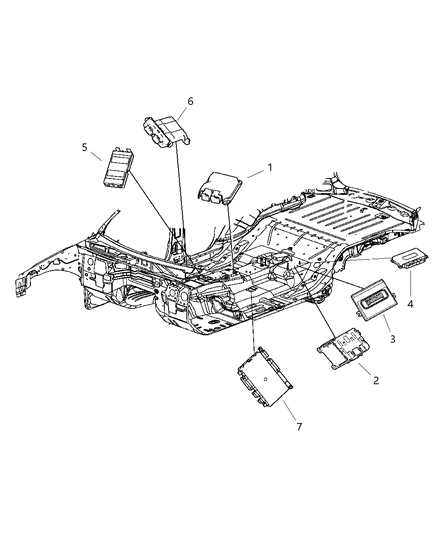 2005 Jeep Grand Cherokee Module-Parking Assist Diagram for 5026016AA