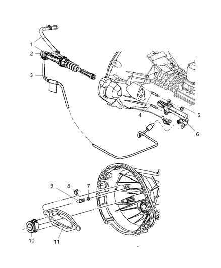 2008 Dodge Nitro Controls, Hydraulic Clutch Diagram