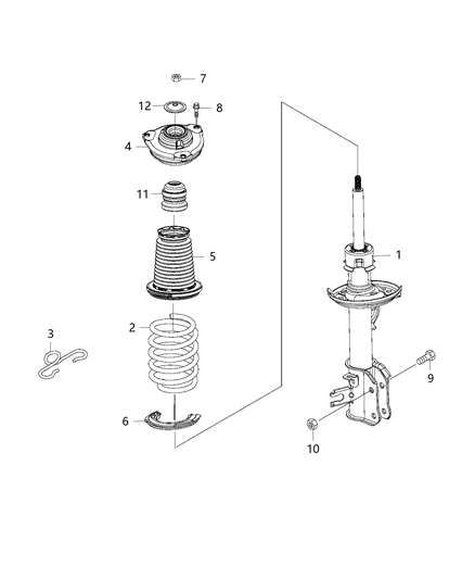 2015 Jeep Renegade Spring-Suspension Diagram for 68257952AA
