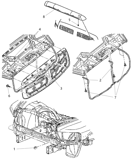 2009 Dodge Ram 2500 Grille Diagram