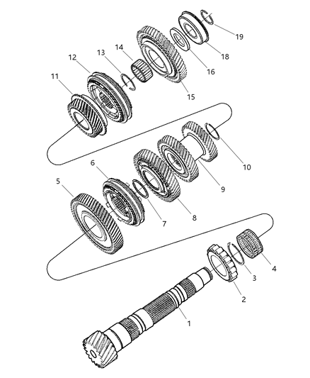 2004 Chrysler Sebring Bearing-Thrust Diagram for 5114146AA