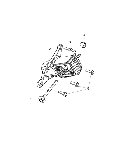 2015 Jeep Wrangler Engine Mounting Right Side Diagram 3