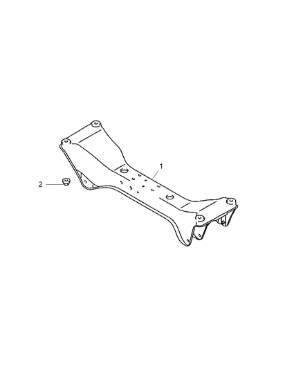 2002 Dodge Stratus Frame, Rear Diagram