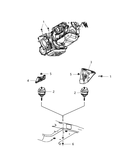 2008 Chrysler Pacifica Engine Mounting Diagram 5