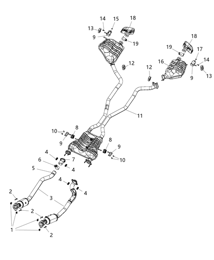 2019 Jeep Grand Cherokee Exhaust System Diagram 2