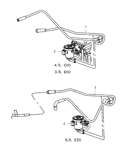 2007 Jeep Commander Emission Control Vacuum Harness Diagram